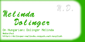 melinda dolinger business card